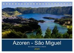 Azoren - São Miguel (Tischkalender 2024 DIN A5 quer), CALVENDO Monatskalender