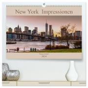 New York Impressionen 2024 (hochwertiger Premium Wandkalender 2024 DIN A2 quer), Kunstdruck in Hochglanz