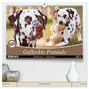 Gefleckte Freunde - Hunderasse Dalmatiner (hochwertiger Premium Wandkalender 2024 DIN A2 quer), Kunstdruck in Hochglanz