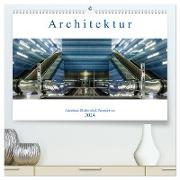 Architektur - Ansichten, Blickwinkel, Perspektiven (hochwertiger Premium Wandkalender 2024 DIN A2 quer), Kunstdruck in Hochglanz