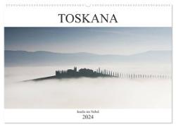 Toskana - Inseln im Nebel (Wandkalender 2024 DIN A2 quer), CALVENDO Monatskalender