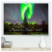 Aurora in Alaska (hochwertiger Premium Wandkalender 2024 DIN A2 quer), Kunstdruck in Hochglanz