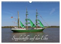 Segelschiffe auf der Elbe (Wandkalender 2024 DIN A3 quer), CALVENDO Monatskalender