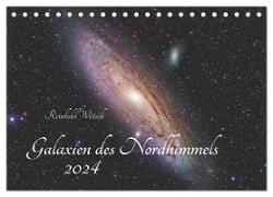 Galaxien des Nordhimmels (Tischkalender 2024 DIN A5 quer), CALVENDO Monatskalender