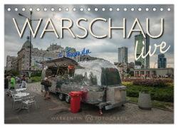 Warschau live (Tischkalender 2024 DIN A5 quer), CALVENDO Monatskalender