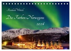 Die Farben Norwegens (Tischkalender 2024 DIN A5 quer), CALVENDO Monatskalender