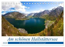Am schönen Hallstättersee im oberösterreichischen Salzkammergut (Tischkalender 2024 DIN A5 quer), CALVENDO Monatskalender