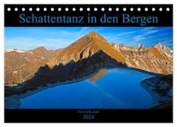 Schattentanz in den Bergen (Tischkalender 2024 DIN A5 quer), CALVENDO Monatskalender