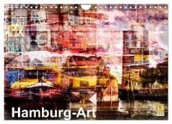Hamburg-Art (Wandkalender 2024 DIN A4 quer), CALVENDO Monatskalender