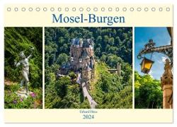 Mosel-Burgen (Tischkalender 2024 DIN A5 quer), CALVENDO Monatskalender