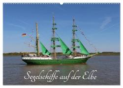 Segelschiffe auf der Elbe (Wandkalender 2024 DIN A2 quer), CALVENDO Monatskalender