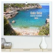 Cala Deia - Mallorcas Traumbucht (hochwertiger Premium Wandkalender 2024 DIN A2 quer), Kunstdruck in Hochglanz