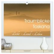 Traumblicke Toskana - Licht, Land, Leben (hochwertiger Premium Wandkalender 2024 DIN A2 quer), Kunstdruck in Hochglanz