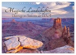 Magische Landschaften - Unterwegs im Südwesten der USA (Wandkalender 2024 DIN A4 quer), CALVENDO Monatskalender