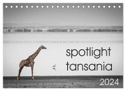 spotlight tansania (Tischkalender 2024 DIN A5 quer), CALVENDO Monatskalender