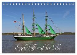 Segelschiffe auf der Elbe (Tischkalender 2024 DIN A5 quer), CALVENDO Monatskalender