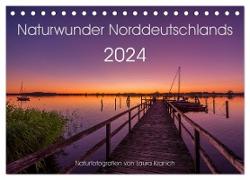 Naturwunder Norddeutschlands (Tischkalender 2024 DIN A5 quer), CALVENDO Monatskalender