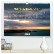 Mitreisekalender 2024 Helgoland (hochwertiger Premium Wandkalender 2024 DIN A2 quer), Kunstdruck in Hochglanz