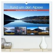 Rund um den Alpsee (hochwertiger Premium Wandkalender 2024 DIN A2 quer), Kunstdruck in Hochglanz