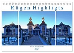 Rügen Highlights (Tischkalender 2024 DIN A5 quer), CALVENDO Monatskalender