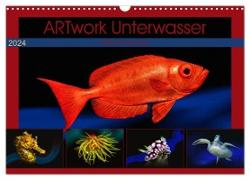 Artwork Unterwasser - Erlebnis Tauchen (Wandkalender 2024 DIN A3 quer), CALVENDO Monatskalender