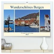 Wunderschönes Bergen. Norwegens Tor zum Fjordland (hochwertiger Premium Wandkalender 2024 DIN A2 quer), Kunstdruck in Hochglanz