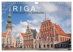 Riga - Metropole des Baltikums (Wandkalender 2024 DIN A4 quer), CALVENDO Monatskalender