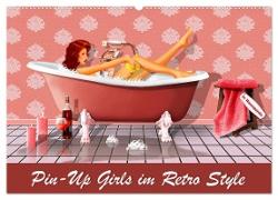 Pin-Up Girls im Retro Style by Mausopardia (Wandkalender 2024 DIN A2 quer), CALVENDO Monatskalender