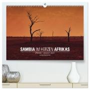SAMBIA IM HERZEN AFRIKAS (hochwertiger Premium Wandkalender 2024 DIN A2 quer), Kunstdruck in Hochglanz