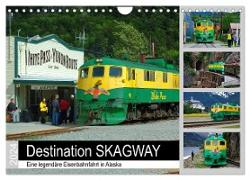 Destination SKAGWAY - Eine legendäre Eisenbahnfahrt in Alaska (Wandkalender 2024 DIN A4 quer), CALVENDO Monatskalender