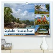 Seychellen - Inseln im Ozean (hochwertiger Premium Wandkalender 2024 DIN A2 quer), Kunstdruck in Hochglanz