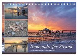 Timmendorfer Strand - Urlaubsparadies an der Ostsee (Tischkalender 2024 DIN A5 quer), CALVENDO Monatskalender