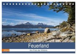 Feuerland - Am Puls der Wildnis (Tischkalender 2024 DIN A5 quer), CALVENDO Monatskalender