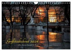 Großstadtabend - Die blaue Stunde in Wien (Wandkalender 2024 DIN A4 quer), CALVENDO Monatskalender