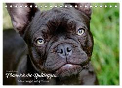 Französische Bulldoggen - Schutzengel auf 4 Pfoten (Tischkalender 2024 DIN A5 quer), CALVENDO Monatskalender