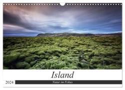 Island - Natur im Fokus (Wandkalender 2024 DIN A3 quer), CALVENDO Monatskalender