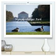 Nymphenburger Park (hochwertiger Premium Wandkalender 2024 DIN A2 quer), Kunstdruck in Hochglanz