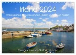 Irland 2024. Impressionen zwischen grünen Hügeln und blauen Küsten (Wandkalender 2024 DIN A3 quer), CALVENDO Monatskalender