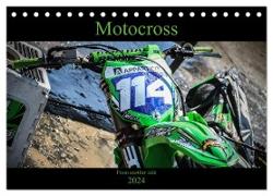 Motocross From another side 2024 (Tischkalender 2024 DIN A5 quer), CALVENDO Monatskalender
