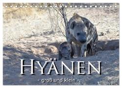 Hyänen - groß und klein (Tischkalender 2024 DIN A5 quer), CALVENDO Monatskalender