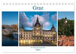 Graz im Auge des Fotografen (Tischkalender 2024 DIN A5 quer), CALVENDO Monatskalender