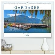 Gardasee - Perle Italiens 2024 (hochwertiger Premium Wandkalender 2024 DIN A2 quer), Kunstdruck in Hochglanz