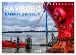 Hamburg Hafenerlebinstour (Tischkalender 2024 DIN A5 quer), CALVENDO Monatskalender