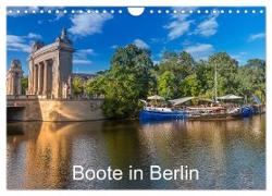 Boote in Berlin (Wandkalender 2024 DIN A4 quer), CALVENDO Monatskalender
