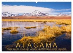 Atacama: Karge Wüste, mächtige Vulkane und farbenprächtige Lagunen (Wandkalender 2024 DIN A2 quer), CALVENDO Monatskalender