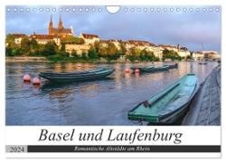 Basel und Laufenburg - Romantische Altstädte am Rhein (Wandkalender 2024 DIN A4 quer), CALVENDO Monatskalender