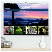 Borneo - Tierparadies Regenwald (hochwertiger Premium Wandkalender 2024 DIN A2 quer), Kunstdruck in Hochglanz