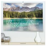Berge und Seen - Die Perlen der Natur (hochwertiger Premium Wandkalender 2024 DIN A2 quer), Kunstdruck in Hochglanz
