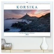 Korsika, das wilde Inselparadies im Mittelmeer (hochwertiger Premium Wandkalender 2024 DIN A2 quer), Kunstdruck in Hochglanz