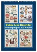 Dukke Lise Kalender - Anziehpuppen aus Papier (Wandkalender 2024 DIN A2 hoch), CALVENDO Monatskalender